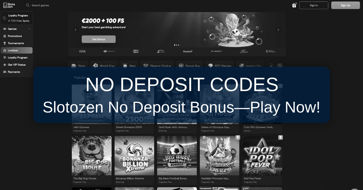 Slotozen No Deposit Bonus Codes 2026 - Free Casino Bonuses USA